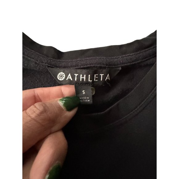 ATHLETA WOMANS BLACK T SHIRT SIZE SMALL | C2 - Picture 5 of 6